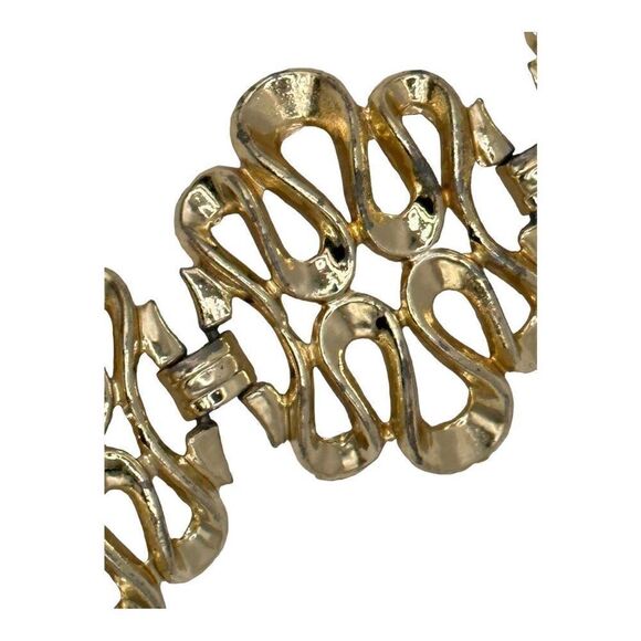 Vintage Gold toned chain bracelet - Picture 9 of 11